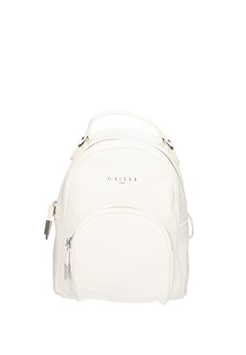 Gaelle Paris Zaino medio con logo e nappina GBADP4071 bianco