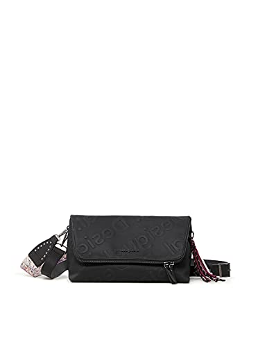 Desigual Bols_Galia Venecia Maxi, Across Body Bag Donna, Nero, OneSize