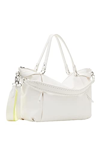 Desigual, BAG HALF LOGO 23 LIBIA 2. 1000 bianco Donna
