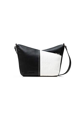 Desigual Pu, Across Body BAG Donna, Nero, Taglia unica