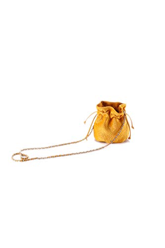 Ulisty Donne Velluto Piccolo Coulisse Borsa della benna Mini Borsa a...