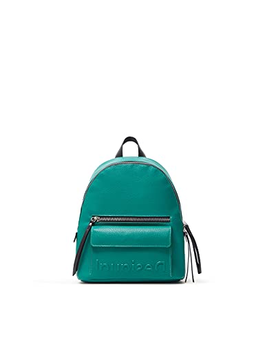 Desigual Retro Embossed Half M, Zaino Donna, Verde, Taglia Unica