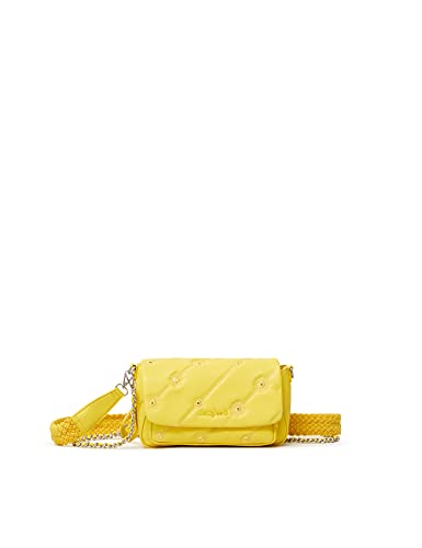 Desigual Bols_tromso Ojo De Tigre, Borsa a Tracolla Donna, Giallo, U