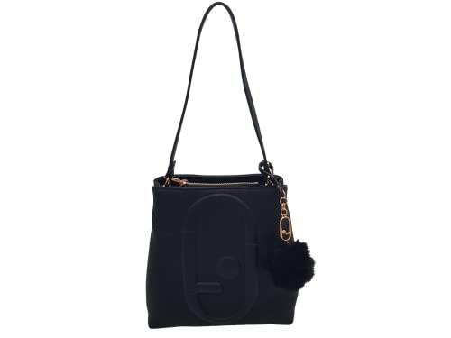 LIU JO Borsa Donna Nero NF1097 E0086 D SECCHIELLO'INCANTATA'+PONPON