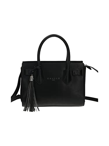 Gaelle Paris Borsa bauletto con logo e nappina GBADP4073 nero