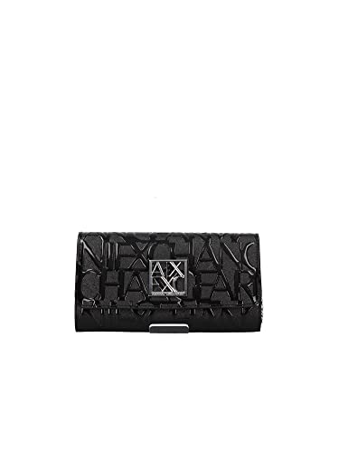ARMANI EXCHANGE Chain, Embossed all Over Logo, Portafoglio Bi-Fold...