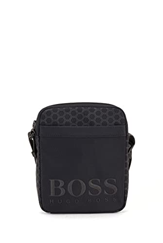 BOSS Hegon_NS - Borsa da uomo con cerniera, Black1, OneSI