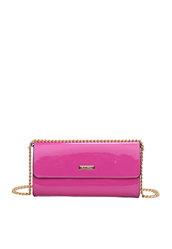 QUEEN HELENA Borsa Lucida a Spalla Casual Elegante con Tracolla a...