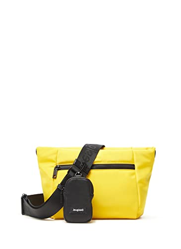 Desigual Bols_Logging Amber, Across Body Bag Donna, Giallo, Taglia...