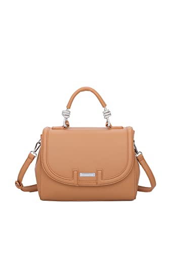 QUEEN HELENA Borsetta a Mano con Tracolla Borsa Piccola Rigida Casual...