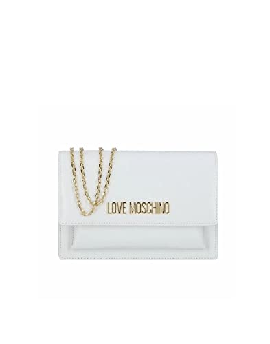 Love Moschino Jc4095pp0gkp0, Borsa a Spalla Donna, Bianco, Taglia...