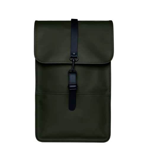 RAINS Backpack Zaino, 03 Green (Verde), Taglia Unica Unisex-Adulto