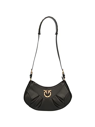 Pinko Love Bon Crossbody Mini Vi, Borsa Donna, Z99q_nero-antique Gold,...