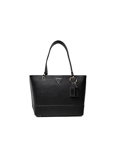 Guess Noelle Elite Tote, Borsa Donna, Nero, L