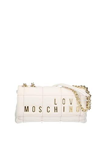 Love Moschino JC4260PP0GKB0, Borsa a Spalla, Donna, Bianco, Taglia...