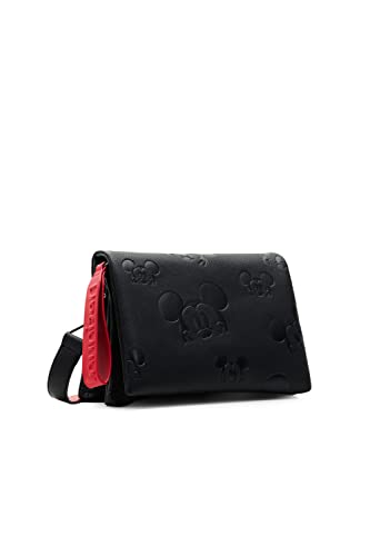 Desigual, Bag_ALL MICKEY 23_DORDMU 2000 BLACK Donna, Nero, Taglia...