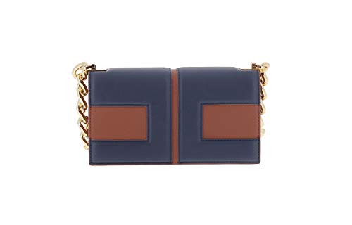 Elisabetta Franchi BS74A06E2 borsa tracolla BLU/MARRONE