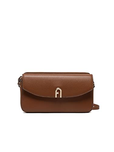 FURLA Borsa a Tracolla Primula Mini Cognac Borsa Tracolla Marrone...