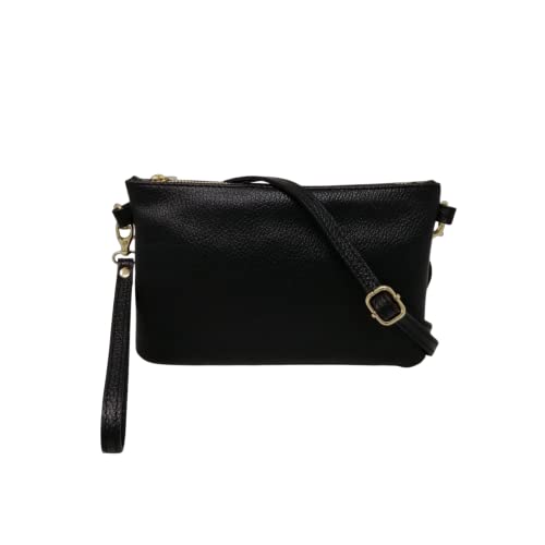 Mauro Pelletteria Pochette Donna con Tracolla, Borsa Clutch Donna...