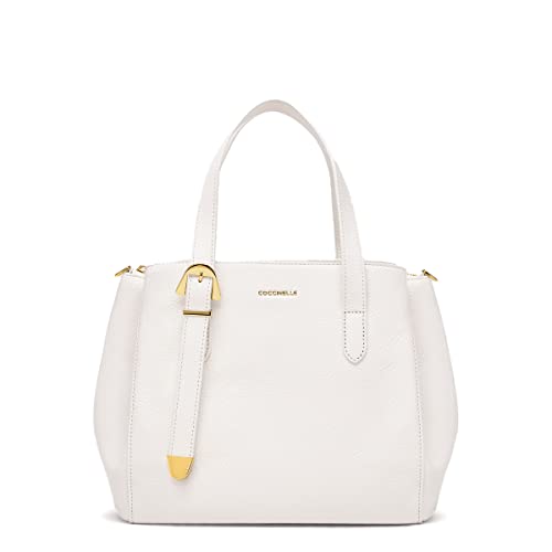 Coccinelle Borsa gleen S a mano E1N15180101 N21 coconut milk, Bianco
