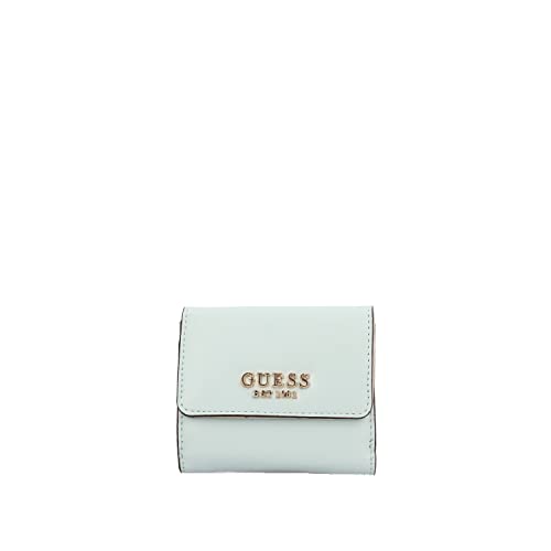 Guess Laurel SLG Card & Coin Purse, Borsa Donna, Ice Blue, Unica