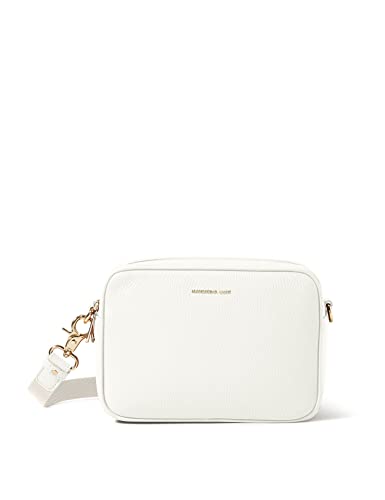 Mandarina Duck Mellow Leather, Camera Bag Donna, Optical White, Taglia...