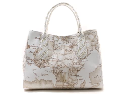 BORSA A MANO GEO WHITE C/PROFILI LOGO ALVIERO MARTINI 1 CLASSE WHITE...