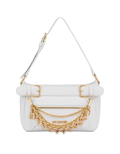 Love Moschino JC4289PP0GKT0, Borsa a Spalla, Donna, Bianco, Taglia...
