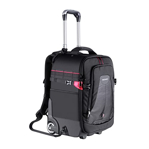 Neewer Zaino 2-in-1 per Fotocamera, Borsa per Fotocamera con Ruote...