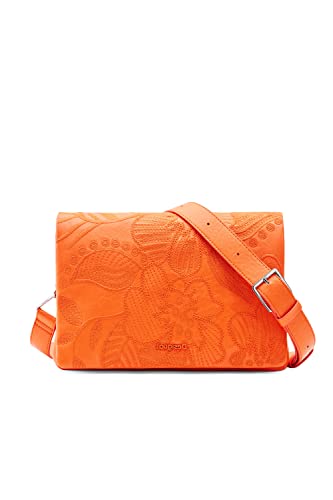 Desigual, BAG_ALPHA DORTMUND FLAP 7002 ARANCIO Donna, Colore:...