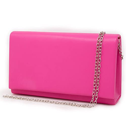 Clutch fucsia bag a busta Pochette donna cerimonia borsa piccola a...