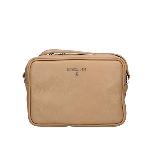 PATRIZIA PEPE Camera Bag Borsa a Tracolla Colore Pompei Beige...