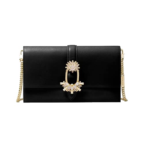 Michael Kors Cece Borsa a tracolla da donna in pelle colore Nero Nero...