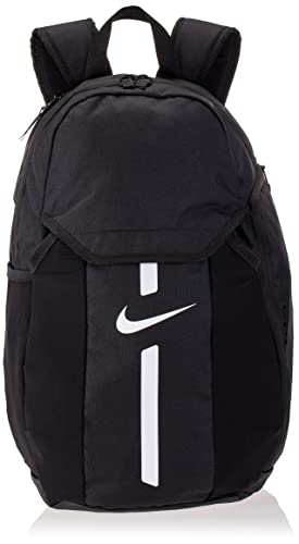 Nike Academy Team, Zaino Unisex Adulto, Nero/Nero/Bianco, MISC