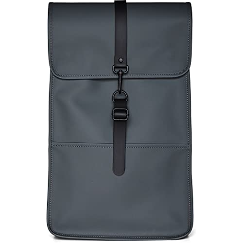 Rains Backpack Waterproof Unisex Dark 48Cm Grey