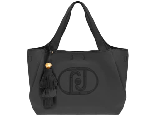 SHOPPING MAXI LOGO TRE SCOMPARTI ALAIDE LIU JO NERO 22222, T.U.