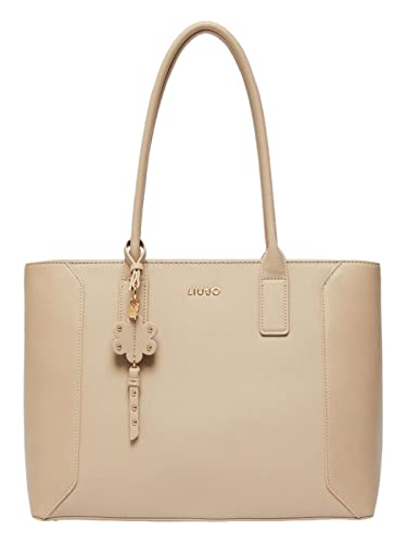 Borsa donna Liu-jo shopping C ecopelle beige B23LJ10 AF2031 Grande