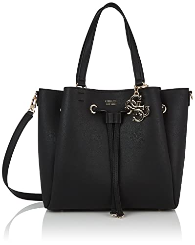 Guess Digital LRG Drawstring Bucket, Borsa Donna, Black