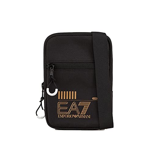 EA7 Emporio Armani Train Core Mini Shoulder Bag - Black/Gold-One Size