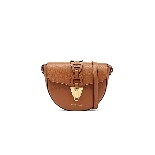 Coccinelle Borsa tracolla Beat intreccio caramello.