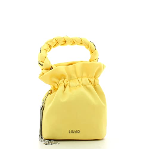 LIU JO Borsa Donna Giallo NA2082 T4532 D SECCHIELLO RASO+STRASS