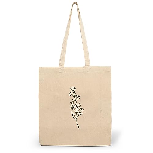 CLAMATO Borsa di Tela 38x42cm - Shopper - Tote Bag Cotone Ecologico...