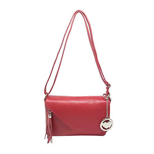 Tracollina Borsa Donna in Pelle Italiana Borsetta a Spalla Tracolla...