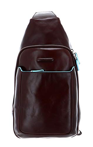 PIQUADRO, Monospalla in pelle Uomo, Mogano, S (50-56cm)