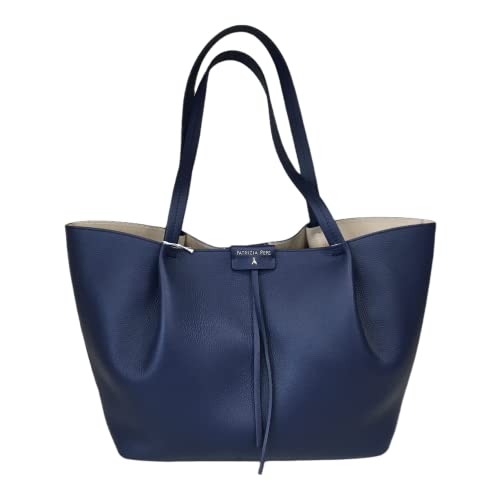 PATRIZIA PEPE Large Borsa shopper blu