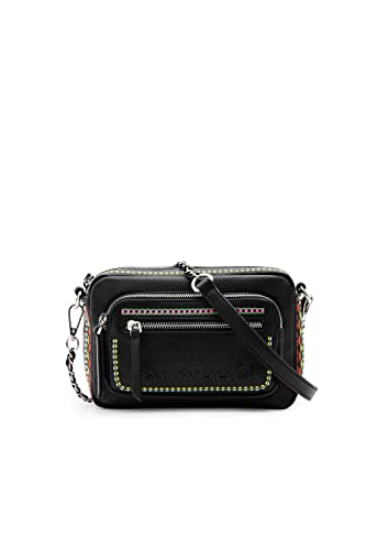 Desigual, BAG_RAVEN_CAMBRIDGE MINI 2000 BLACK Donna, Nero, Taglia...