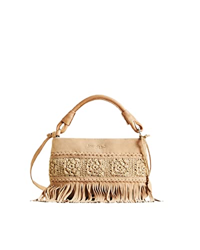 Desigual Bols_Crochet Otter, Across Body Bag Donna, Marrone, Taglia...