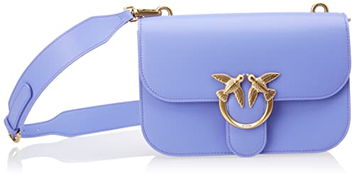 Pinko Love Bell Classic FL Vitello S, Borsa Donna, W25Q_Blu di...