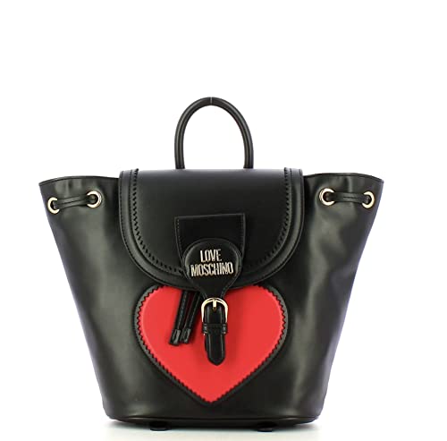 Love Moschino Borsa PU Nero, Zaino Donna, Multicolor, Unica