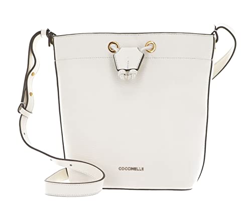 Coccinelle Lea Borsa a secchiello bianco
